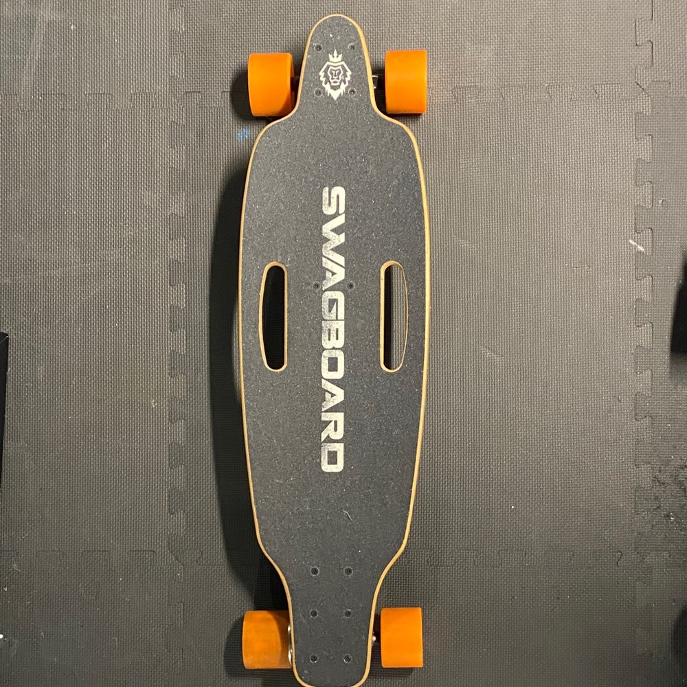 Swagboard NG-1 Longboard with Orange Wheels
